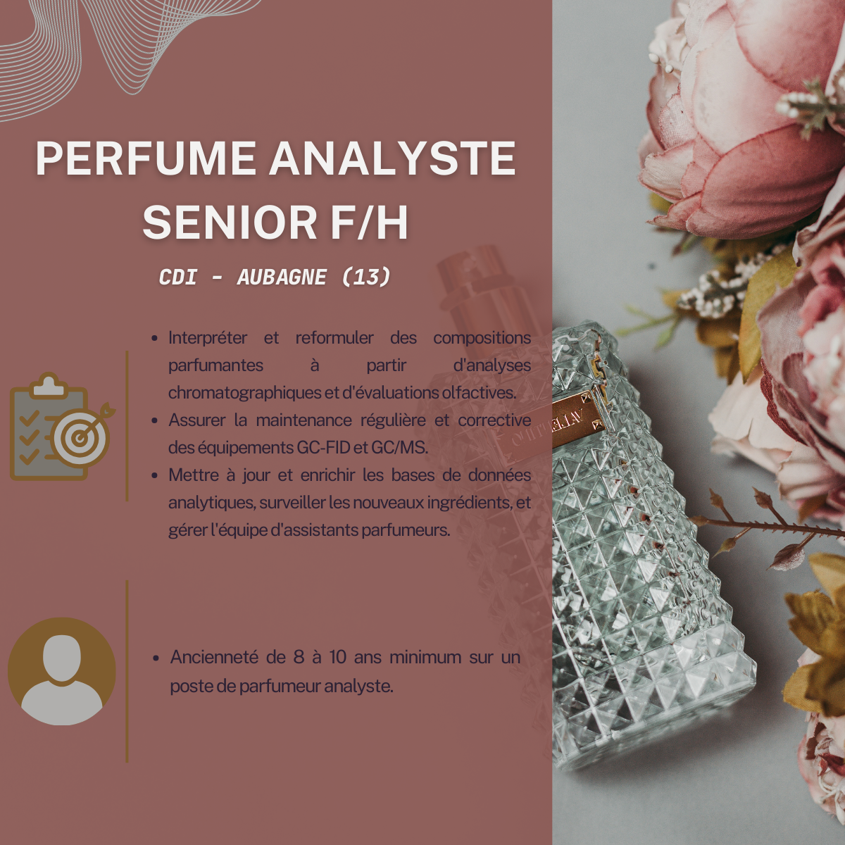 Offre d'Emploi Perfume Analyste Senior à Aubagne (13)
