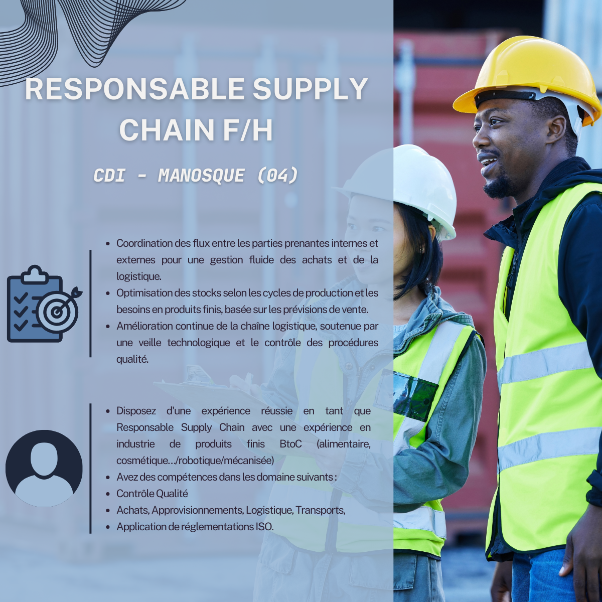 Offre d'emploi Responsable Supply Chain à Manosque (04)