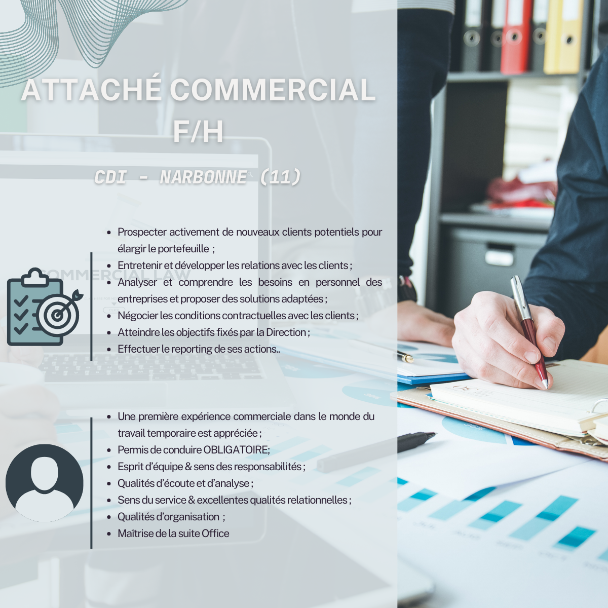 Offre d'emploi Attaché Commercial F/H