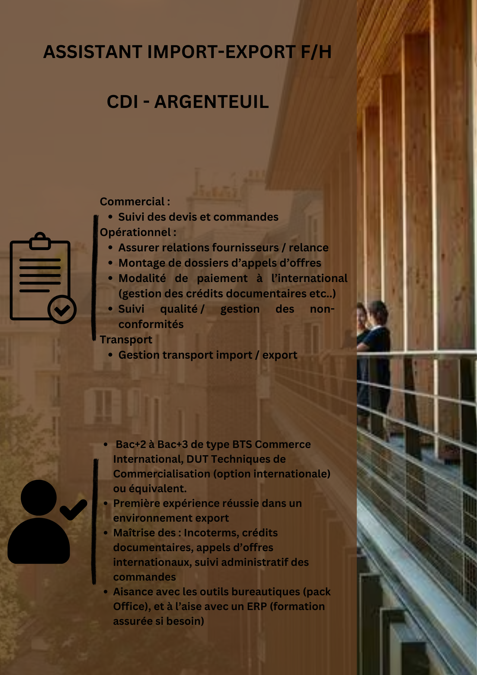 ASSISTANT EXPORT INTERNATIONAL FH