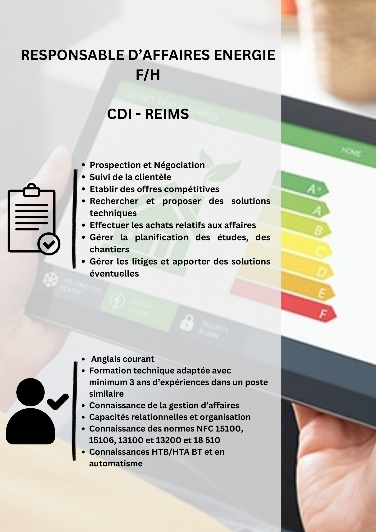 RESPONSABLE AFFAIRES ENERGIE FH
